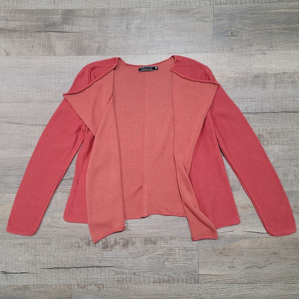 Peruvian Connection 100% Pima Cotton Knitā Long Sleeve Cardigan Sweater Medium